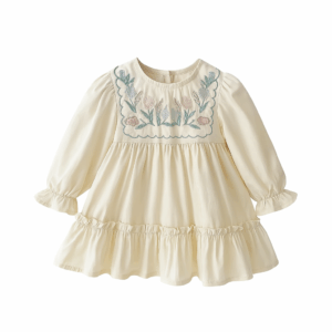 Boho katoenen jurkje met borduring