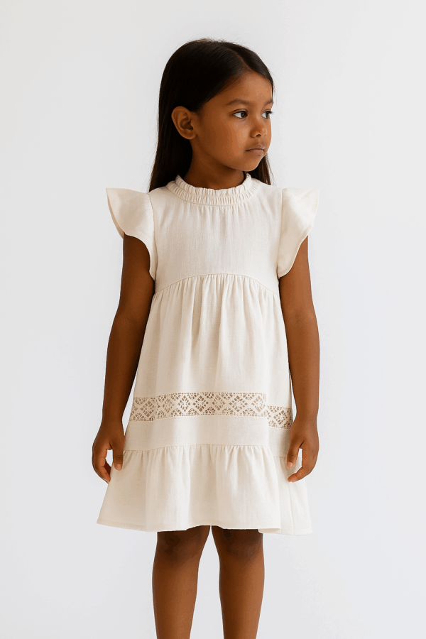 Boho jurkje met smock - Afbeelding 2